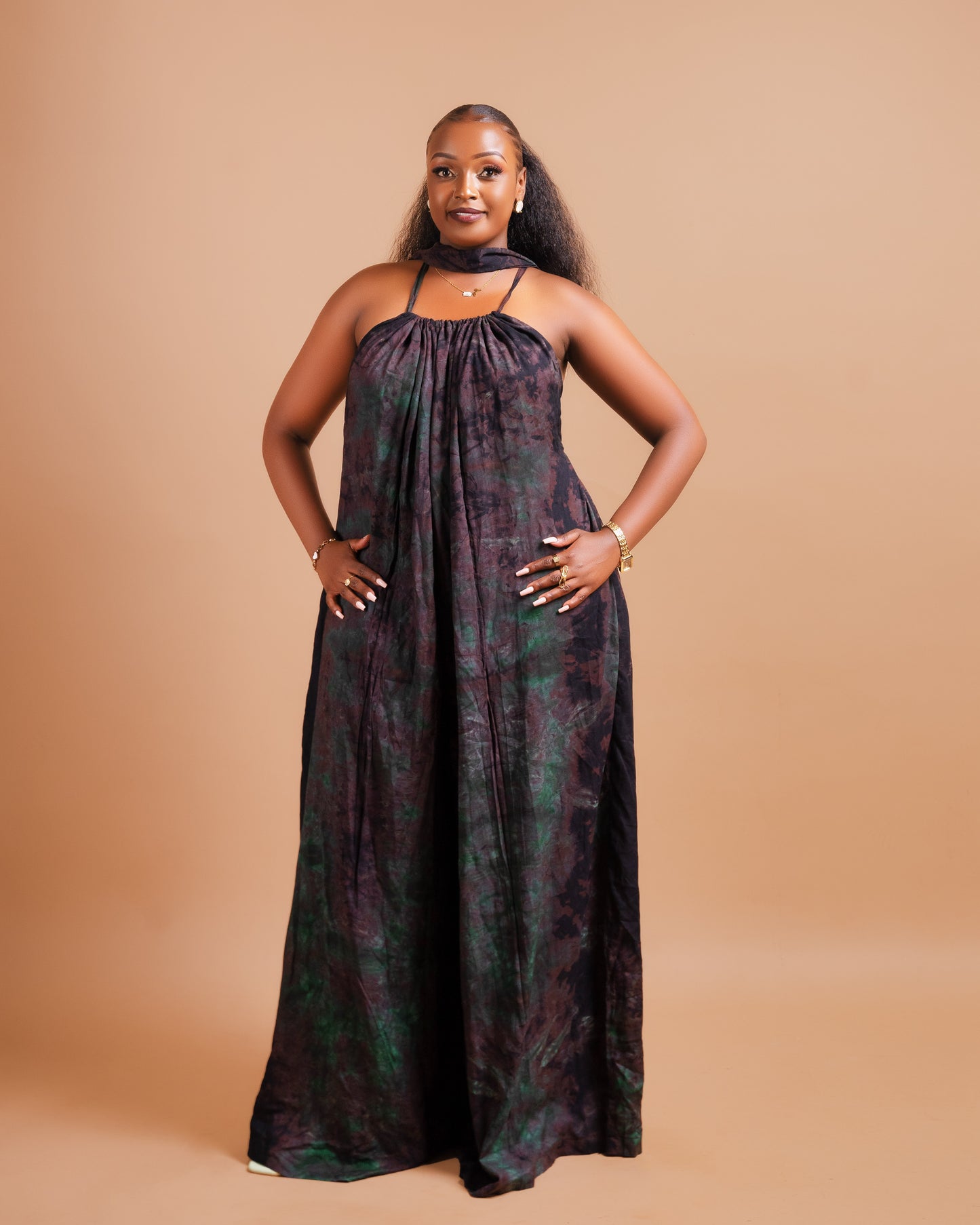 Zia Backless Maxi Dress | with in built boob support