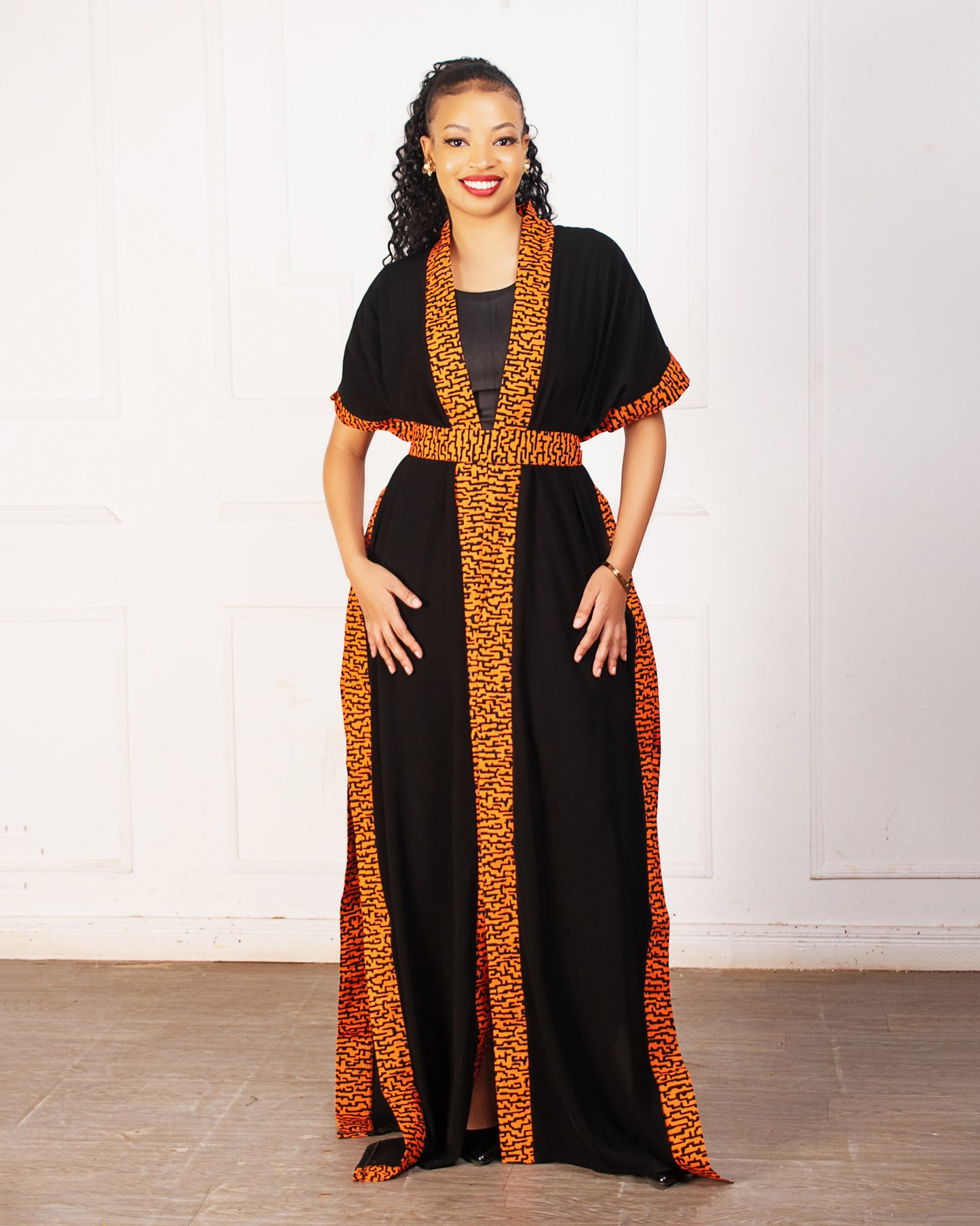 Lola Chiffon Kimono- Orange