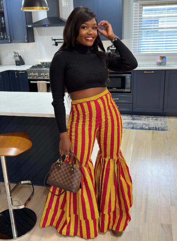 African high waist shops pants