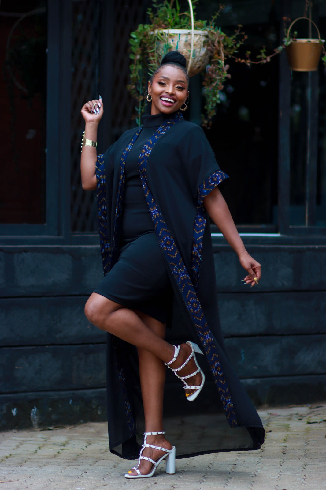Lola Chiffon Kimono Blue