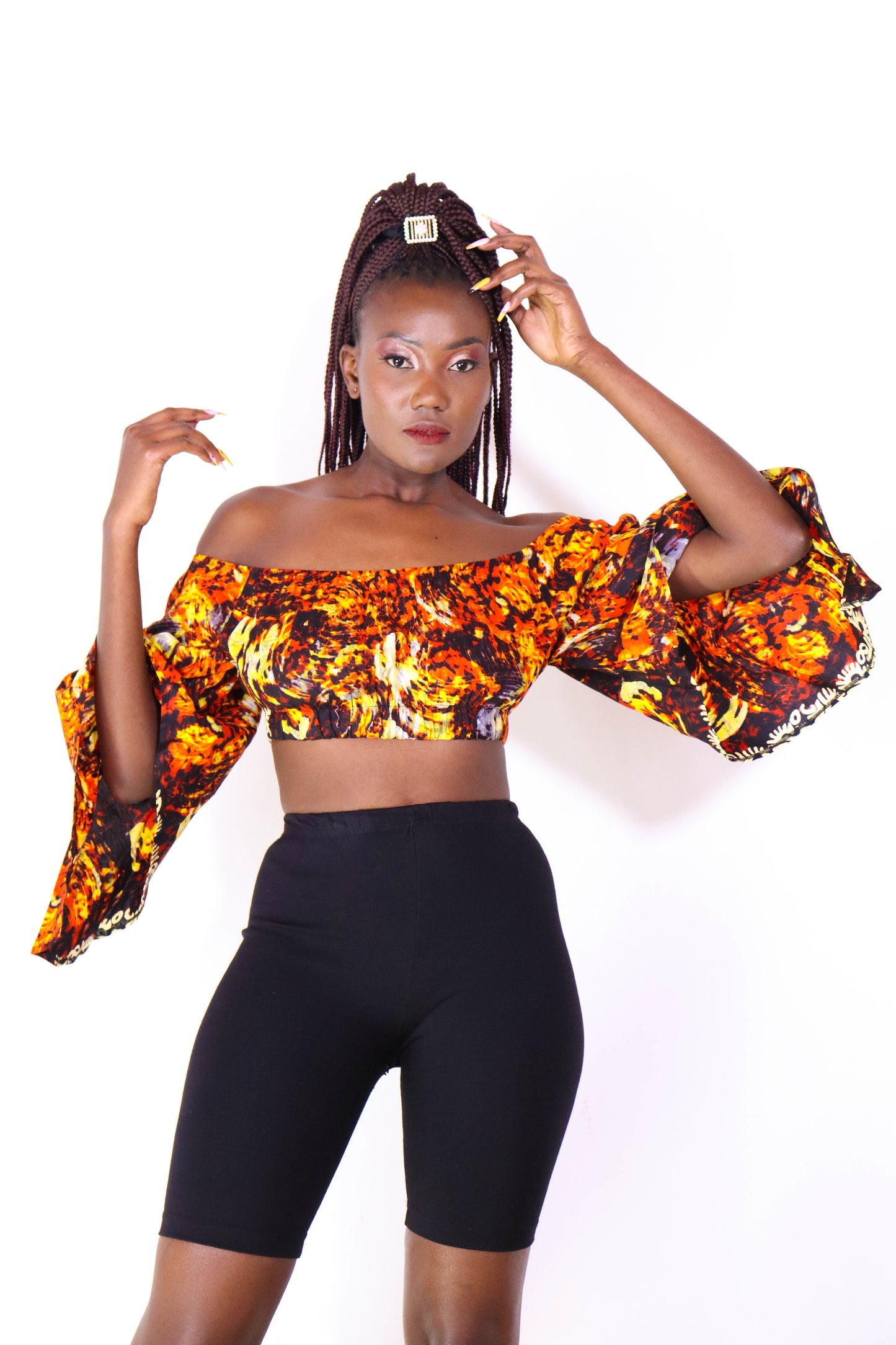 Ayanna Off shoulder crop top