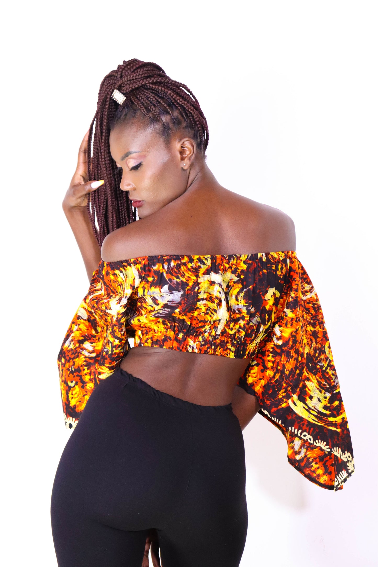 Ayanna Off shoulder crop top