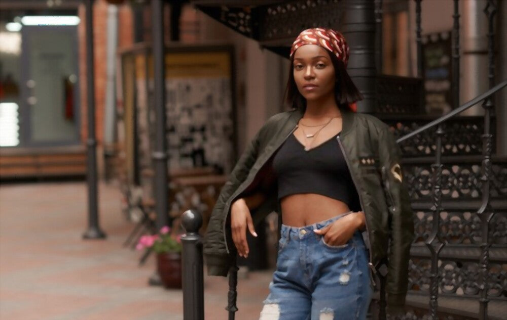 Street Style, African girls wearing an African print head wrap
