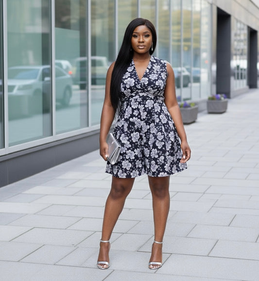 Ndio Versatile African Print Infinity Romper - Black