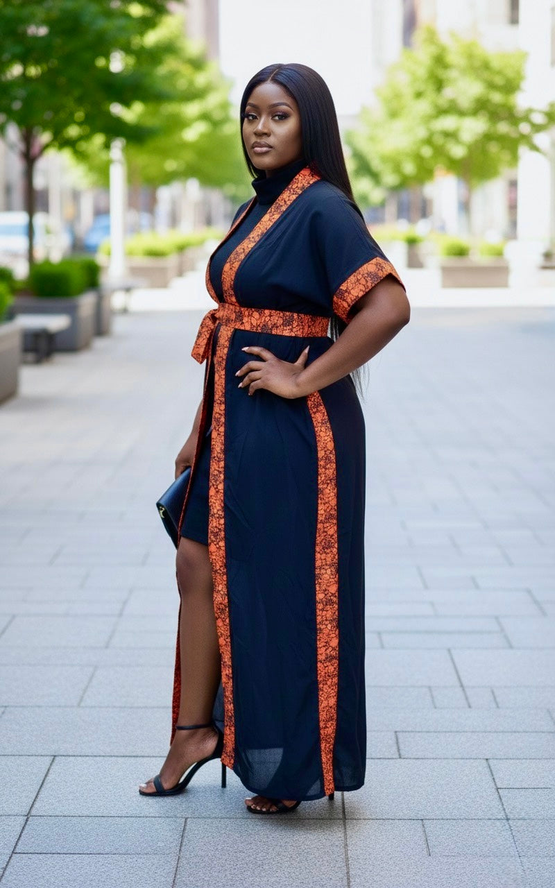 Lola Chiffon Kimono- Orange