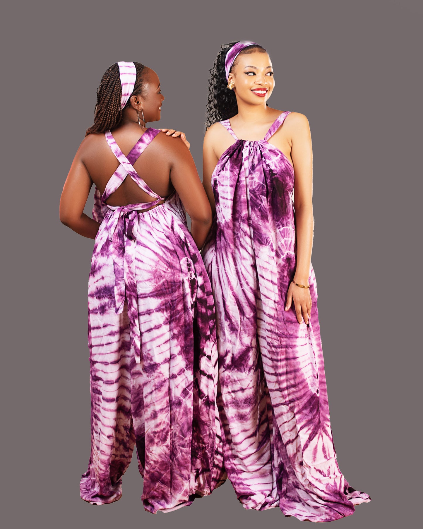 Wema Women's Backless Jumpsuit - Purple