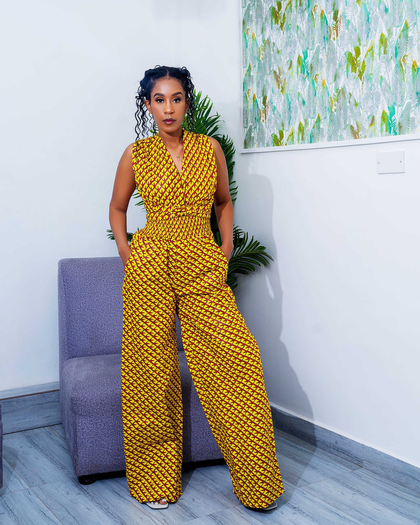 Tia Versatile Infinity Jumpsuit - Yellow