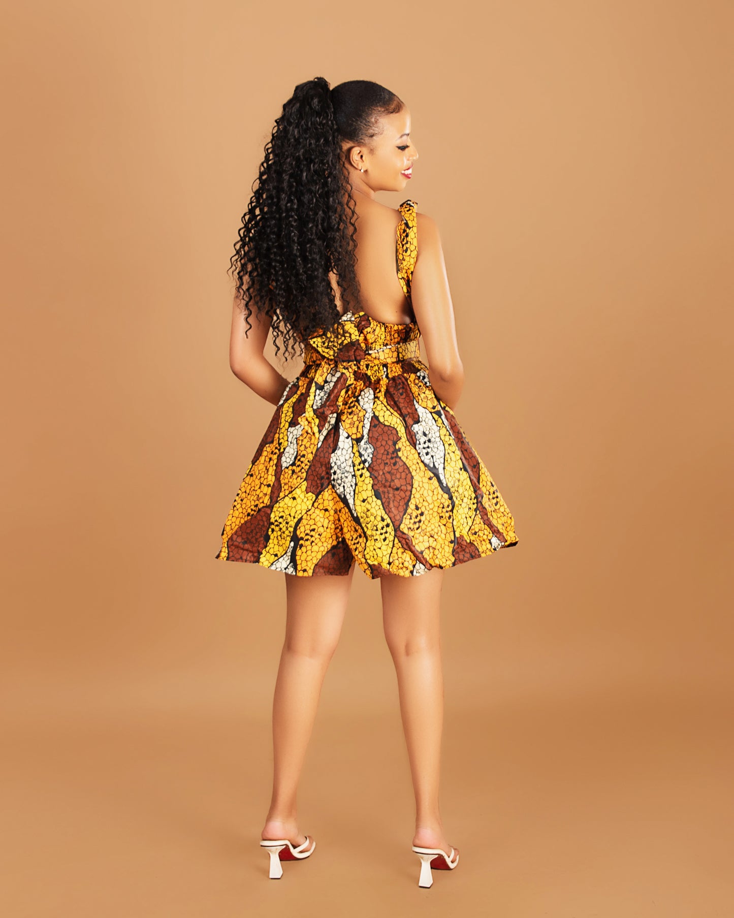 Ndio Women's African Print Infinity Romper