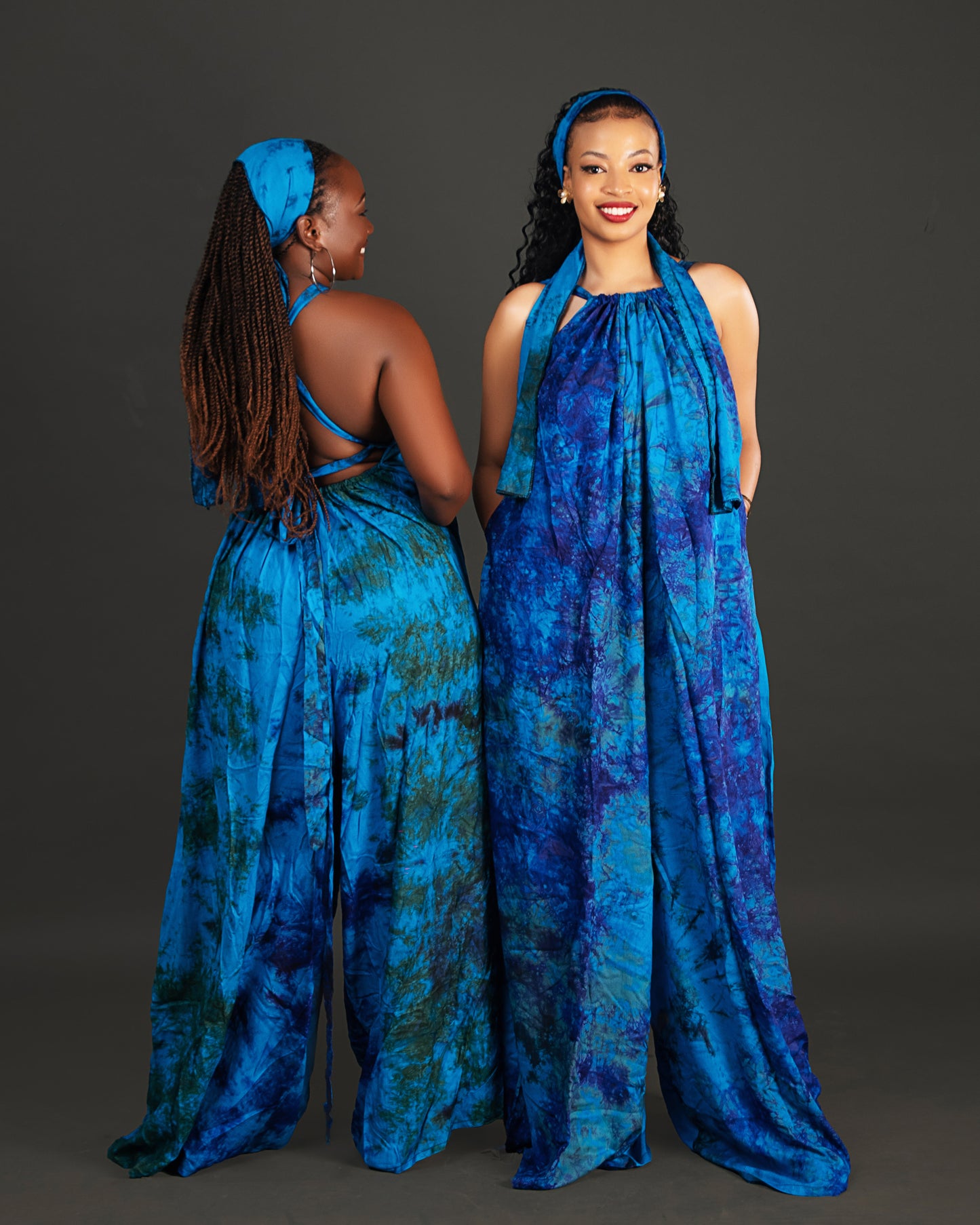 Wema Women's Backless Jumpsuit - Blue