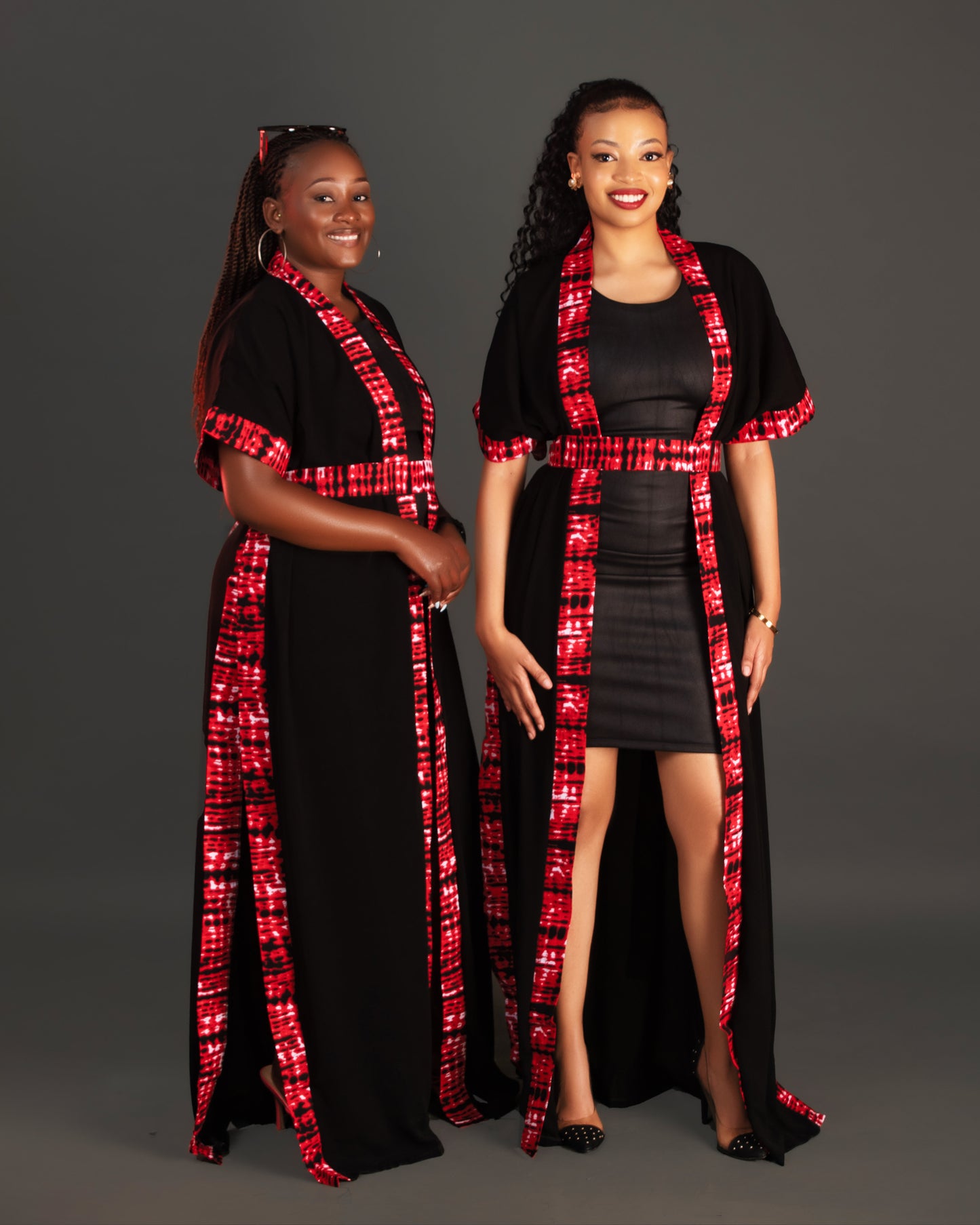 Lola Chiffon Kimono- Red
