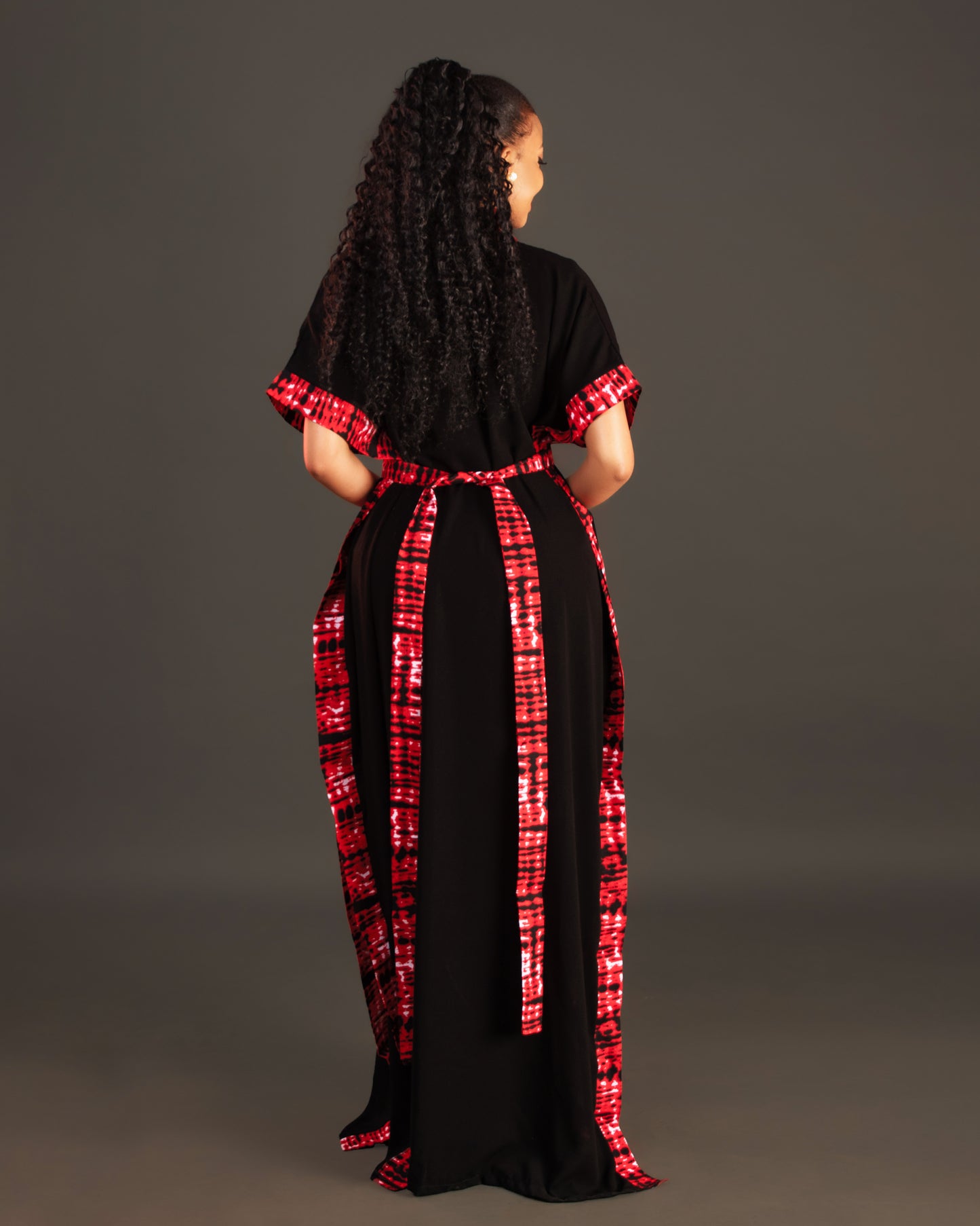 Lola Chiffon Kimono- Red
