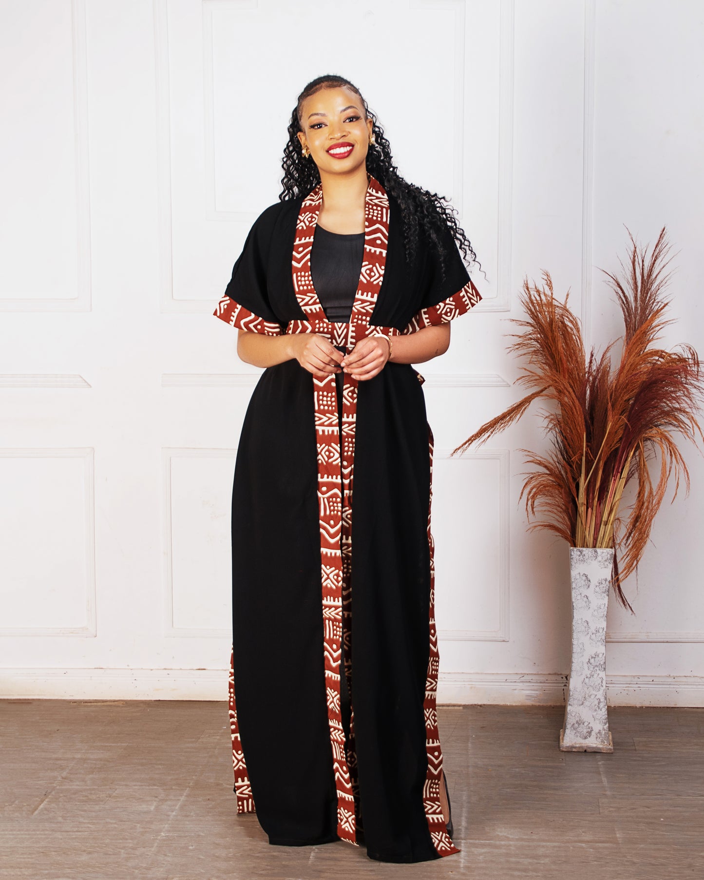 Lola Chiffon Kimono- Brown