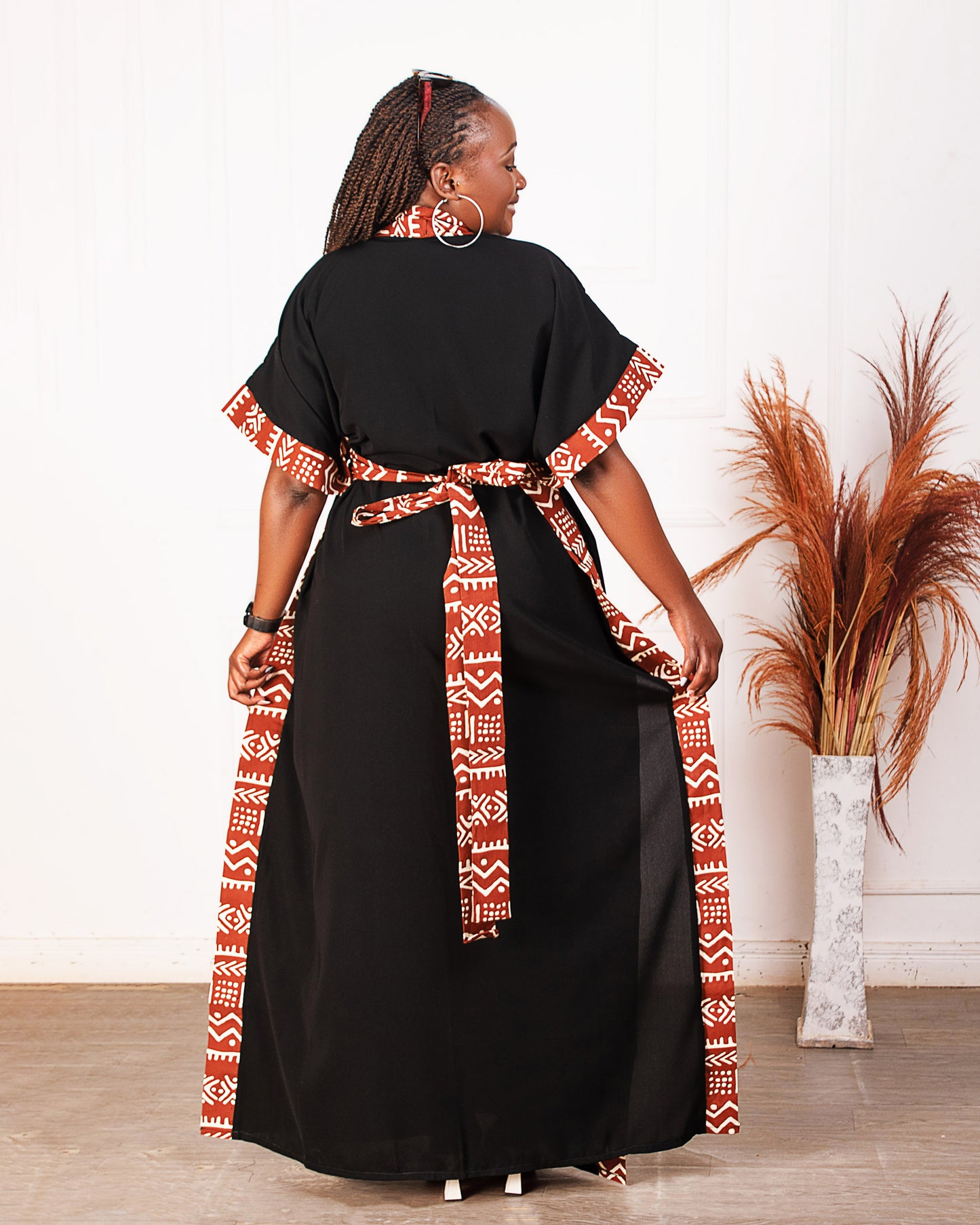 Lola Chiffon Kimono- Brown
