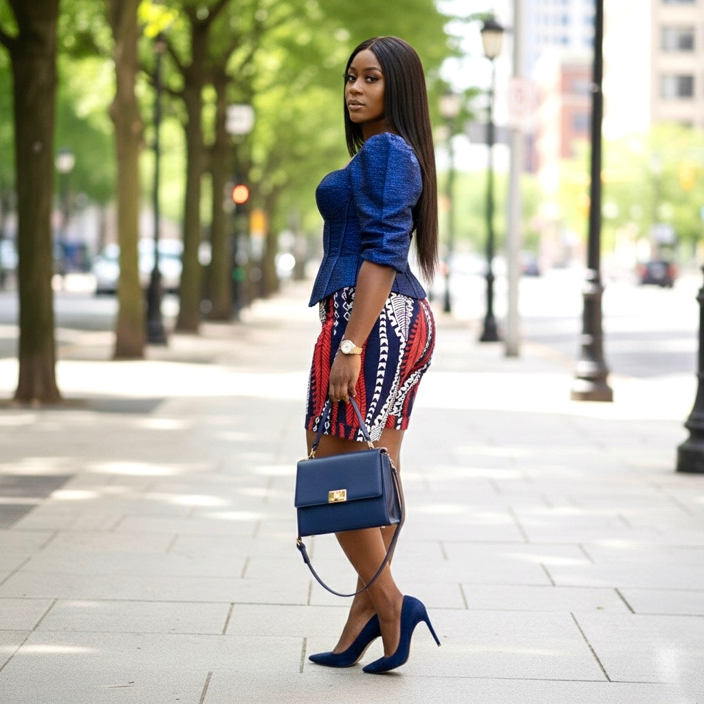 Arya Women's African Print Shorts