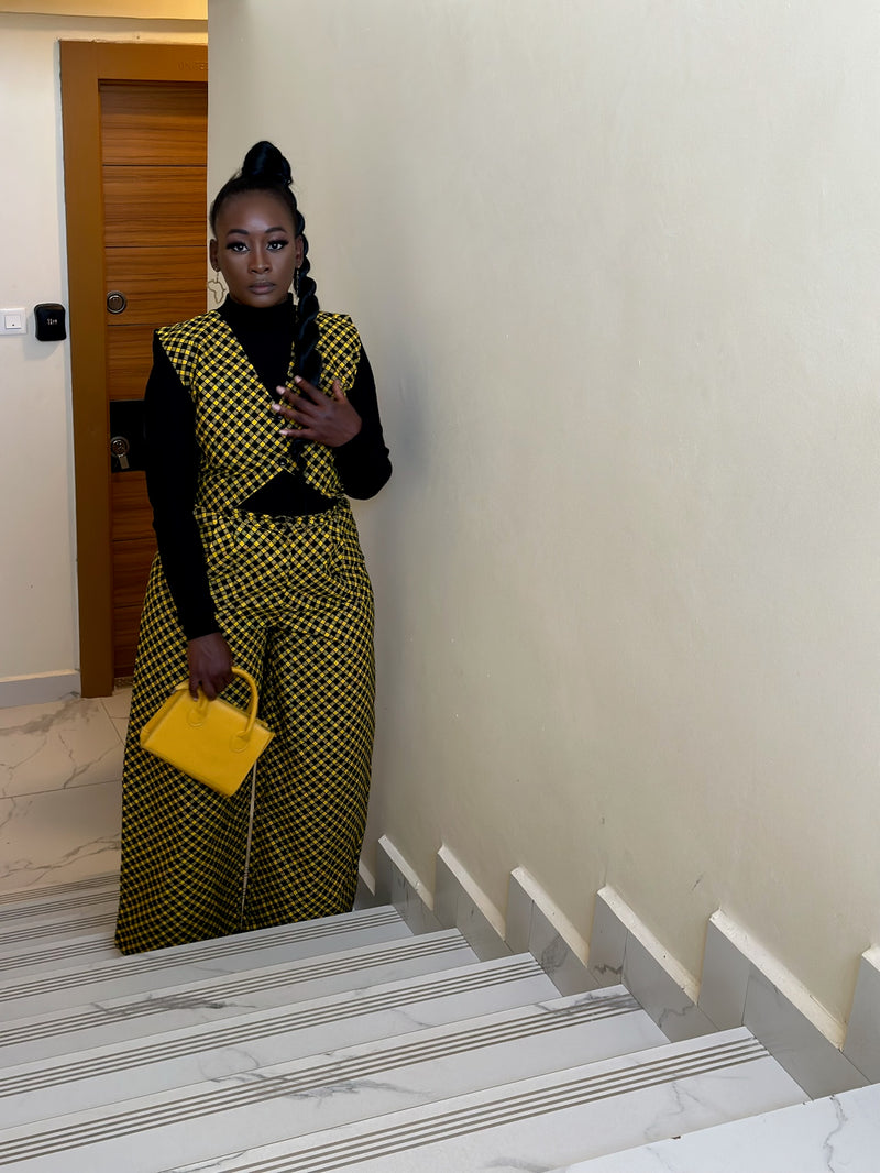 Zara Women's African Print Three-Piece Suit