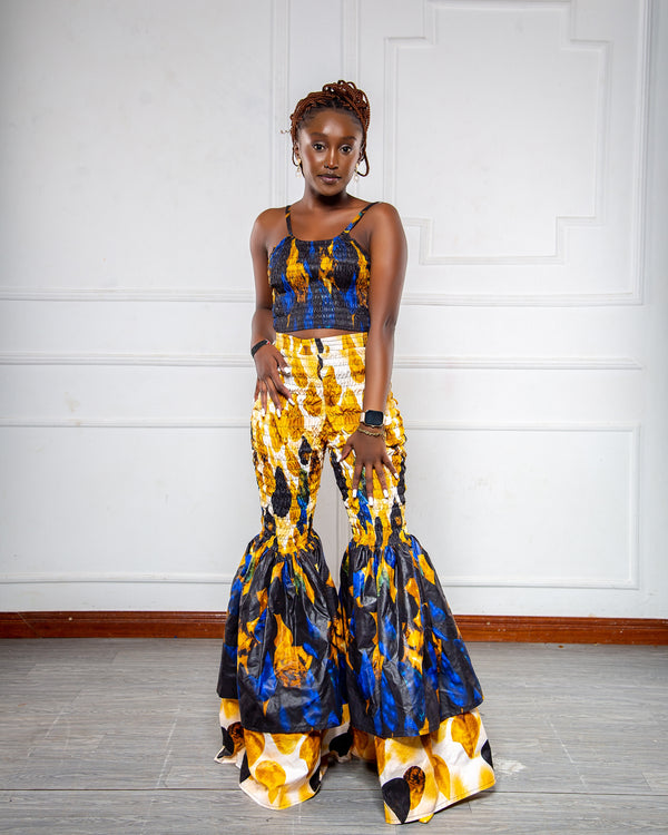 Kimi  Women's African Print Crop Top