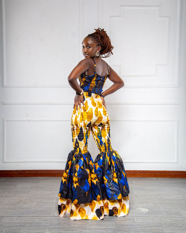 Kimi  Women's African Print Crop Top