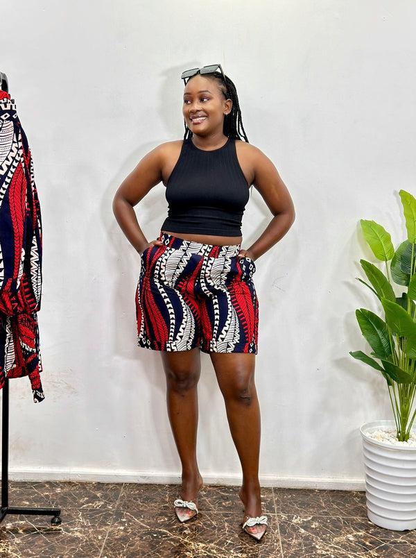 Arya Women's African Print Shorts