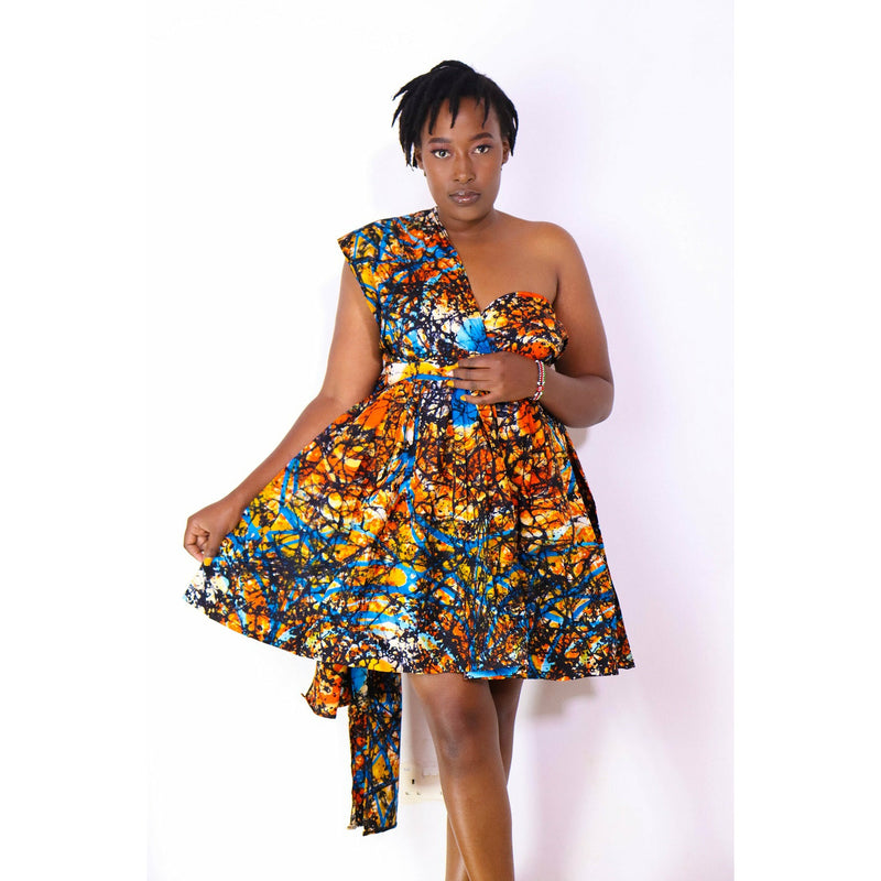Malkia African print Infinity Dress